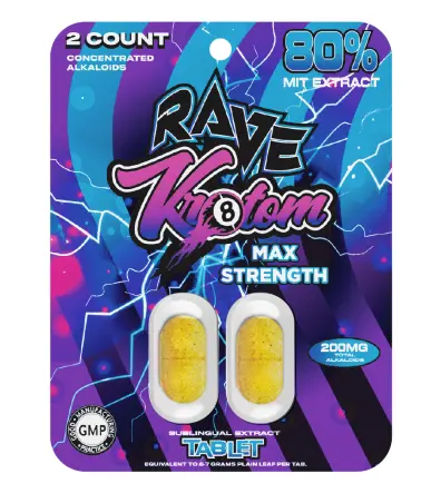 Rave Kratom Extract Tablet 2CT