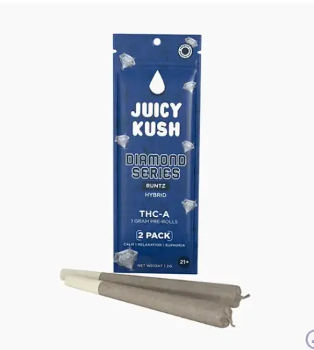  Juicy Kush THC-A Diamond Series Pre-Rolls | 2 Pack RUNTZ