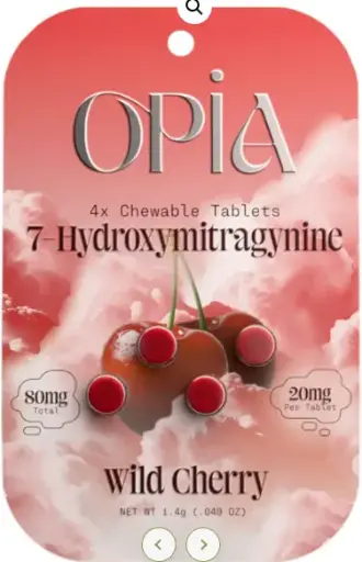 Opia 7-OH Tablets 20mg 4ct WILD CHERRY