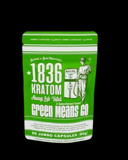 1836 KRATOM Green Means Go – Powdered Tea Leaf 