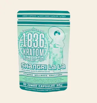 1836 KRATOM Shangri La La – Powdered Jumbo Capsules