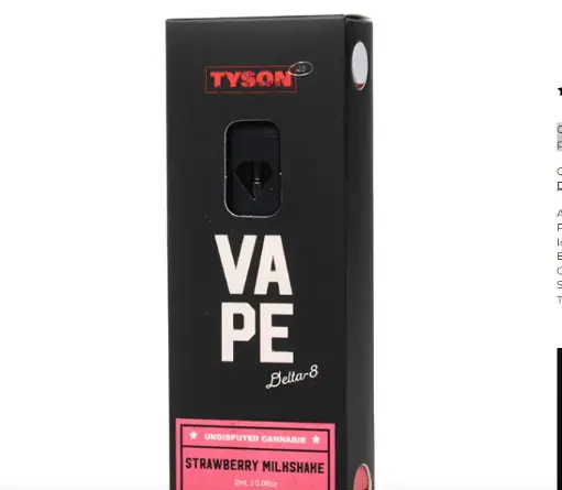 Tyson 2.0 Delta 8 Disposable 2G STRAWBERRY MILKSHAKE
