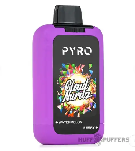 Pyro Duo X Cloud Nurdz Disposable Vape 5% Nicotine 30000K WATERMELON-BERRY