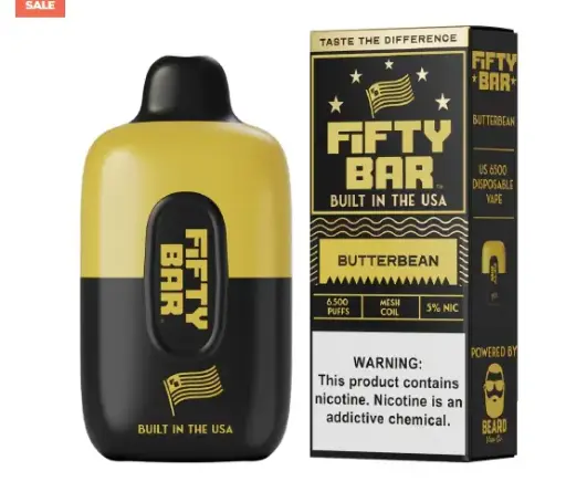 Butterbean Disposable Vape (6500 Puffs) by Fifty Bar