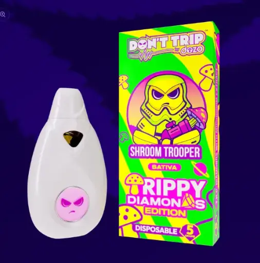 5g Trippy Dimonds Mushroom Vape | ShroomTrooper (Sativa)