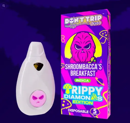 5g Trippy Dimonds Mushroom Vape | Shroombacca